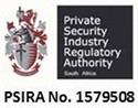 PSIRA No. 1579508 Private Security Industry Regulatory Authority